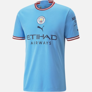 Fotballdrakter Manchester City Hjemme 2022 2023 – Kortermet